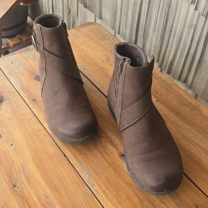 Clarks Chocolate Brown Ankle Boots